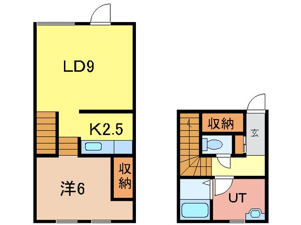 K.M.S A棟の物件間取画像